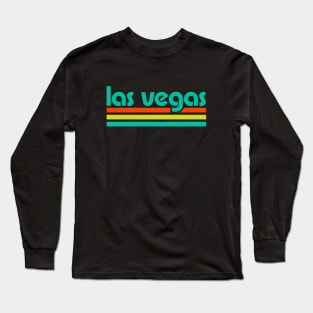 Retro Las Vegas Stripes Long Sleeve T-Shirt